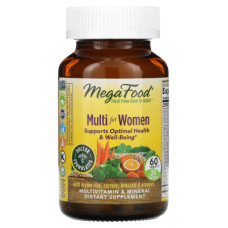 Мультивітамін MegaFood Мультивітаміни для Жінок, Multi for Women, 60 таблеток (MGF-10323)