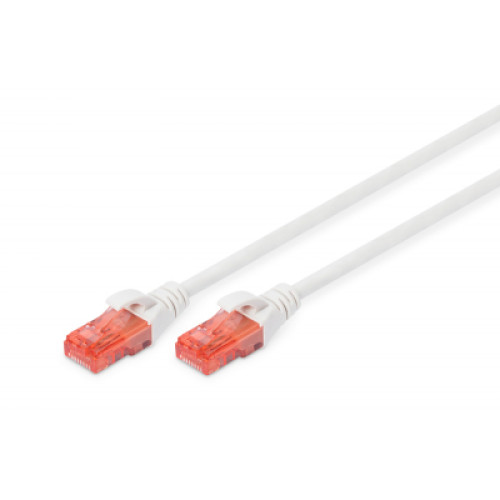 Патч-корд 2м, CAT 6 UTP, AWG 26/7, Cu, LSZH, white Digitus (DK-1617-020/WH)