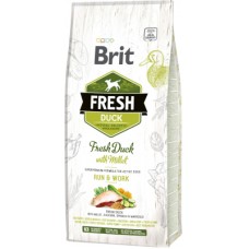 Сухий корм для собак Brit Fresh Duck/Millet Active Run and Work 12 кг (8595602530816)