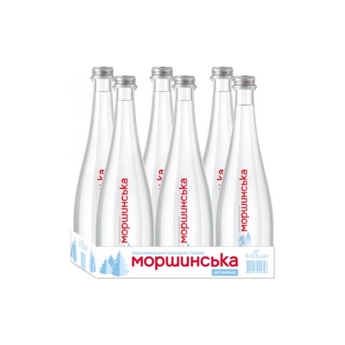 Мінеральна вода Моршинська Преміум 0.75 н/газ скл. з декором (4820017001304)