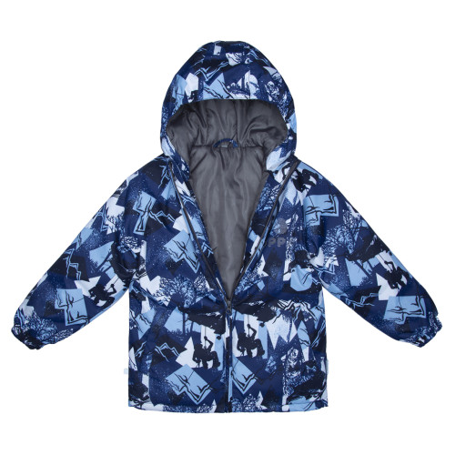 Куртка Huppa CLASSY -117710030 темно-синій з принтом 104 (4741468942797)