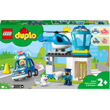 Конструктор LEGO DUPLO Town Поліцейська ділянка та вертоліт 40 деталей (10959)