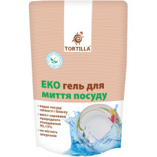 Засіб для ручного миття посуду Tortilla Еко гель запаска 500 мл (4820178060974)