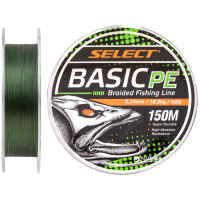 Шнур Select Basic PE 150m Dark Green 0.24mm 40lb/18.2kg (1870.18.73)