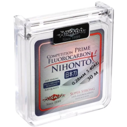Волосінь Mikado Nihonto Fluorocarbon Prime 10 м 0,45 мм 12,20 кг Clear (ZFLP-045)