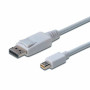 Кабель мультимедійний miniDisplayPort to DisplayPort 1.0m DIGITUS (AK-340102-010-W)