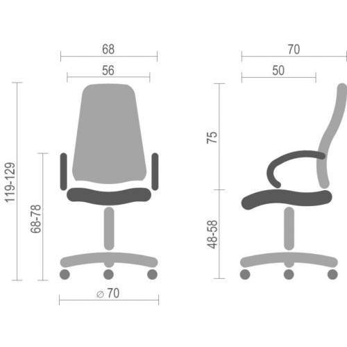 Офісне крісло АКЛАС Валенсия Soft CH MB Черное (05307)