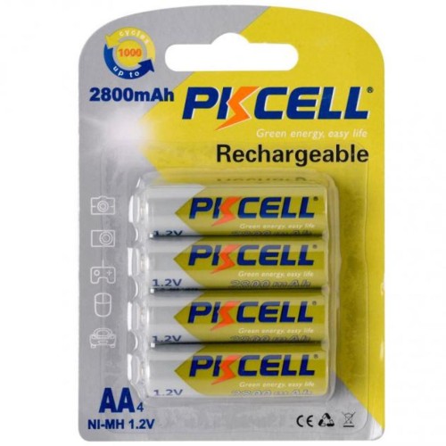 Акумулятор PkCell AA R6 NiMH 2800mAh * 4 (PC/AA2800-4B)