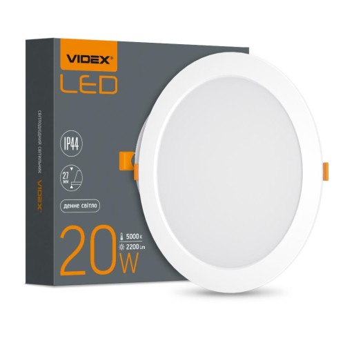 Світильник Videx LED 20W 5000K 220V (VL-DLBR-205)