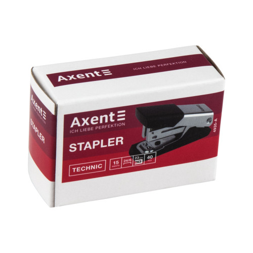 Степлер Axent Technic №24/6 15 аркушів Хром (4935-A)