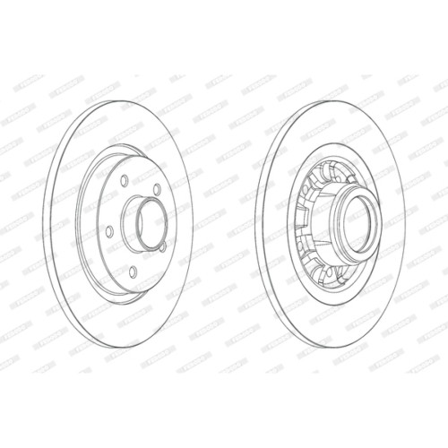Гальмівний диск FERODO DDF1734-1
