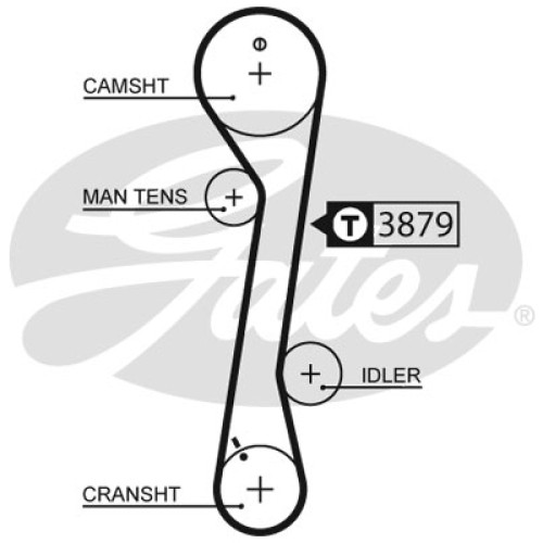Ремінь ГРМ Gates 5457XS
