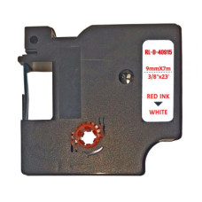 Стрічка для принтера етикеток UKRMARK RL-D-40913P-BK/WT, аналог DYMO S0720680, 9мм х 7м. (CD40913P)