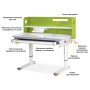 Парта Mealux Denver Plus Green (BD-660 Z Plus)