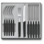 Набір столових приборів Victorinox Swiss Modern Table Set 12 шт Tomato Black (6.9093.11W.12)