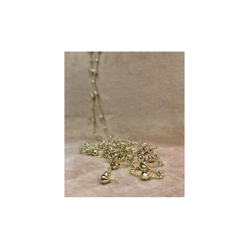 Прикраса декоративна Jumi гірлянда намисто диско 4м х 14мм, пластик, золото (5900410426535)