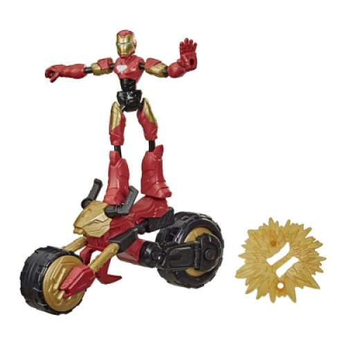 Фігурка Hasbro Avengers Bend and flex 2 в 1 Залізна людина на мотоциклі (F0244)