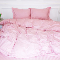 Постільна білизна MirSon Satin Stripe 30-0007 Pink 110х140 дитячий (2200005246115)