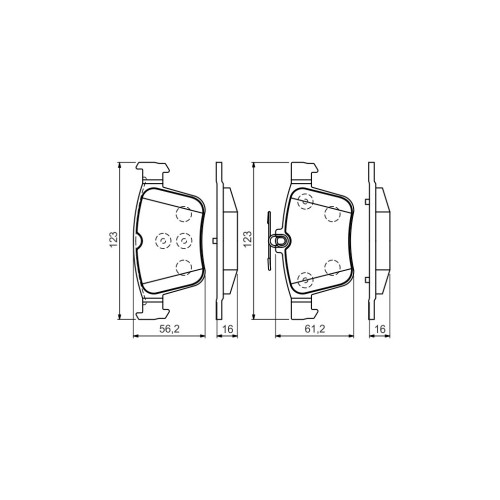 Гальмівні колодки Bosch 0 986 494 658