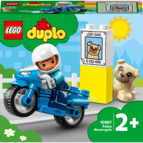 Конструктор LEGO DUPLO Town Поліцейський мотоцикл 5 деталей (10967)