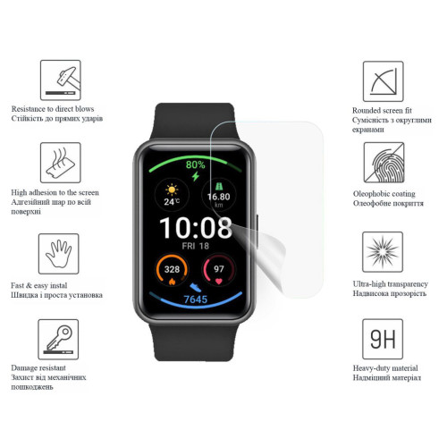 Плівка захисна Drobak Hydrogel OPPO Watch Free (2 шт) (313176) (313176)