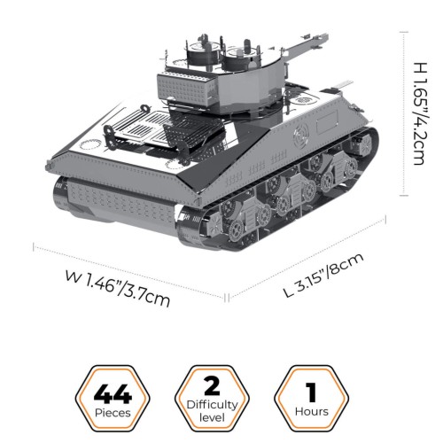 Конструктор Metal Time колекційна модель M4 Sherman (MT070)