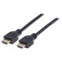 Кабель мультимедійний HDMI to HDMI 1.0m V1.4 CL3 Manhattan Intracom (353922)