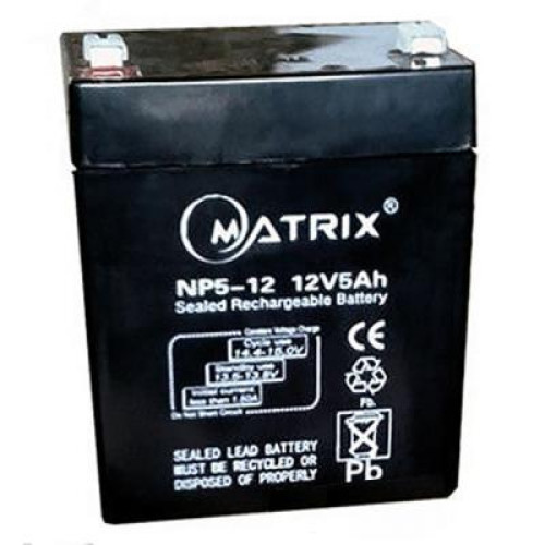 Батарея до ДБЖ Matrix 12V 5AH (NP5-12)