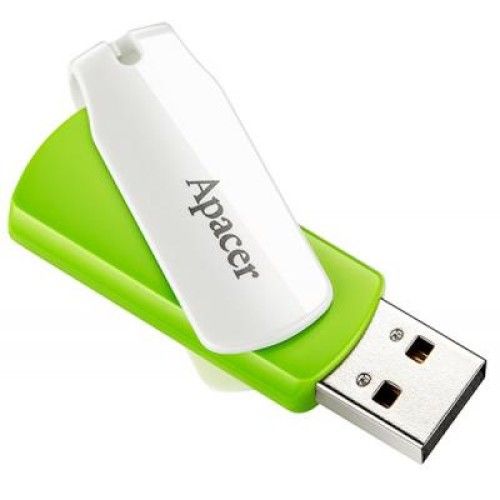 USB флеш накопичувач Apacer 64GB AH335 Green USB 2.0 (AP64GAH335G-1)