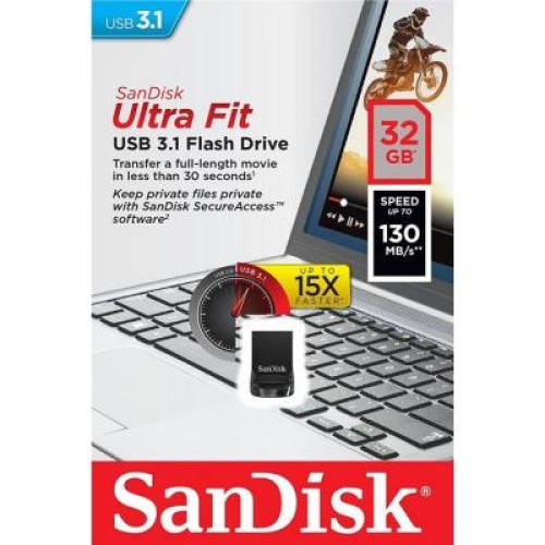 USB флеш накопичувач SANDISK 32GB Ultra Fit USB 3.1 (SDCZ430-032G-G46)