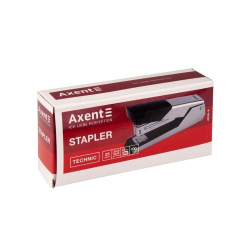 Степлер Axent Technic №24/6 25 аркушів Хром (4936-A)