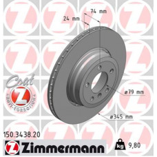 Гальмівний диск ZIMMERMANN 150.3438.20