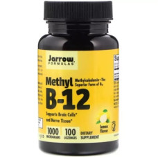 Вітамін Jarrow Formulas Метил B-12 зі смаком лимона 1000 мкг, Methyl B-12, 100 льодя (JRW-18001)