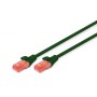 Патч-корд 2м, CAT 6 UTP, AWG 26/7, Cu, LSZH, green Digitus (DK-1617-020/G)