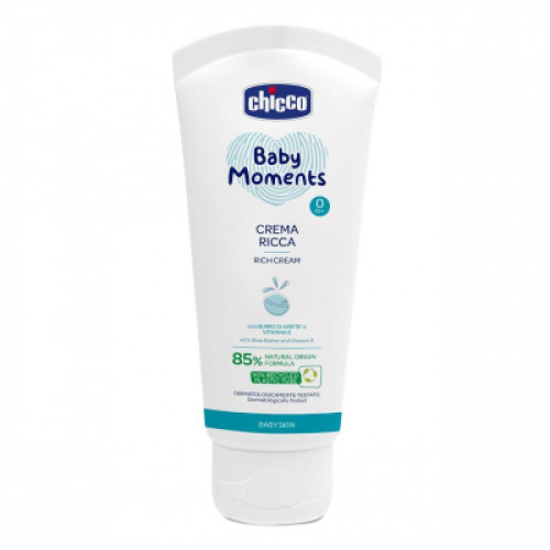 Дитячий крем Chicco поживний Baby Moments, 100 мл (10596.00)