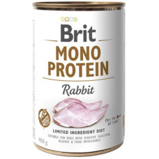 Консерви для собак Brit Mono Protein з кроликом 400 г (8595602529797)