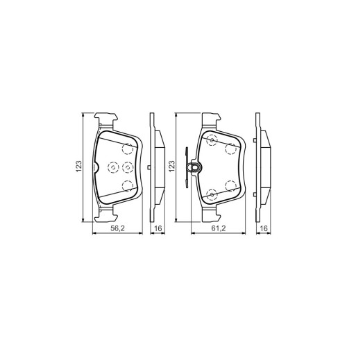 Гальмівні колодки Bosch 0 986 494 659