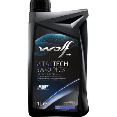 Моторна олива Wolf VITALTECH 5W40 PI C3 1л (8302817)