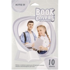 Обкладинки для книг Kite Плівка самоклеюча 38x27 см 10 штук, прозора (K20-307)