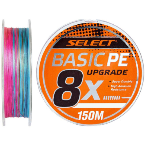 Шнур Select Basic PE 8x 150m Multi Color 0.6/0.10mm 12lb/5.5kg (1870.31.42)