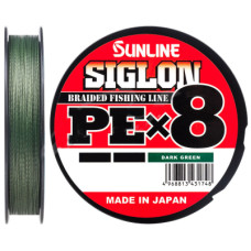 Шнур Sunline Siglon PE х8 250m 10.0 130lb/60.0kg Dark Green (1658.10.53)