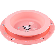 Набір дитячого посуду Canpol babies Exotic Animals Рожевий 2 шт. (56/523_pin)