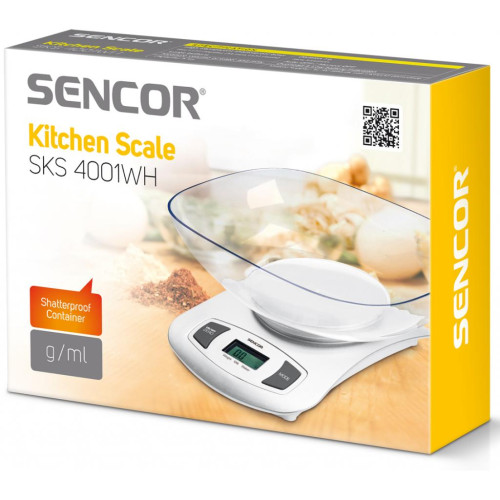 Ваги кухонні Sencor SKS4001WH