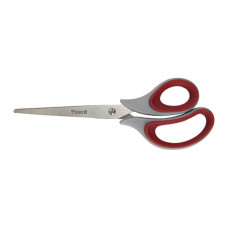 Ножиці Axent Duoton Soft, 21 см, gray-red (6102-06-А)