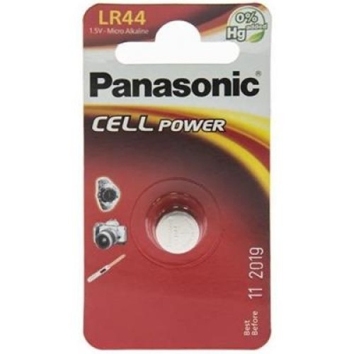 Батарейка PANASONIC LR44 * 1 (LR-44EL/1B)