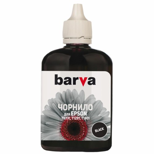 Чорнило Barva Epson T1301/T1291/T1281/T1031/T0731 Black 90 г pigm. (E130-527)