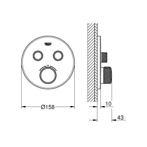 Змішувач Grohe GRT SmartControl (29119000)