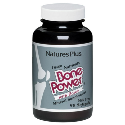 Мінерали Natures Plus Кальцій з Бором для Міцних Костей, Bone Power, 90 желатину (NTP3341)