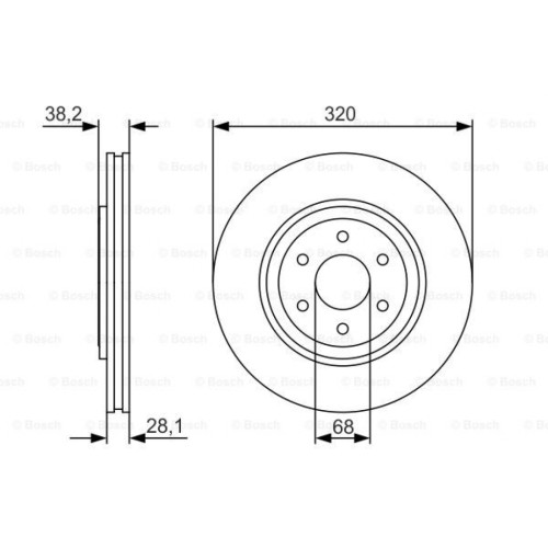 Гальмівний диск Bosch 0 986 479 S35