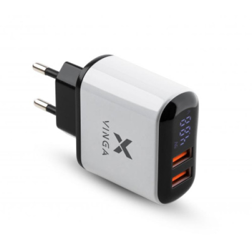 Зарядний пристрій Vinga PD Type-C 20W Charger white (VWCPDC)